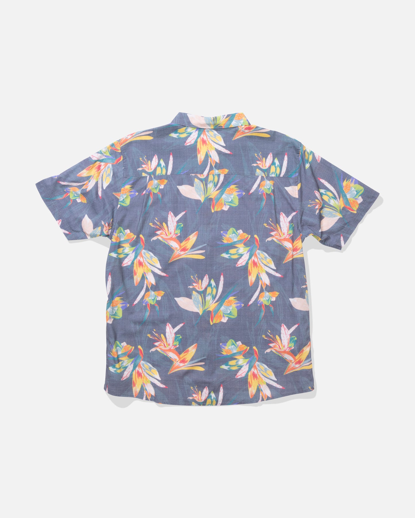 Back view of the Crew Button Up - Dark Shadow. 