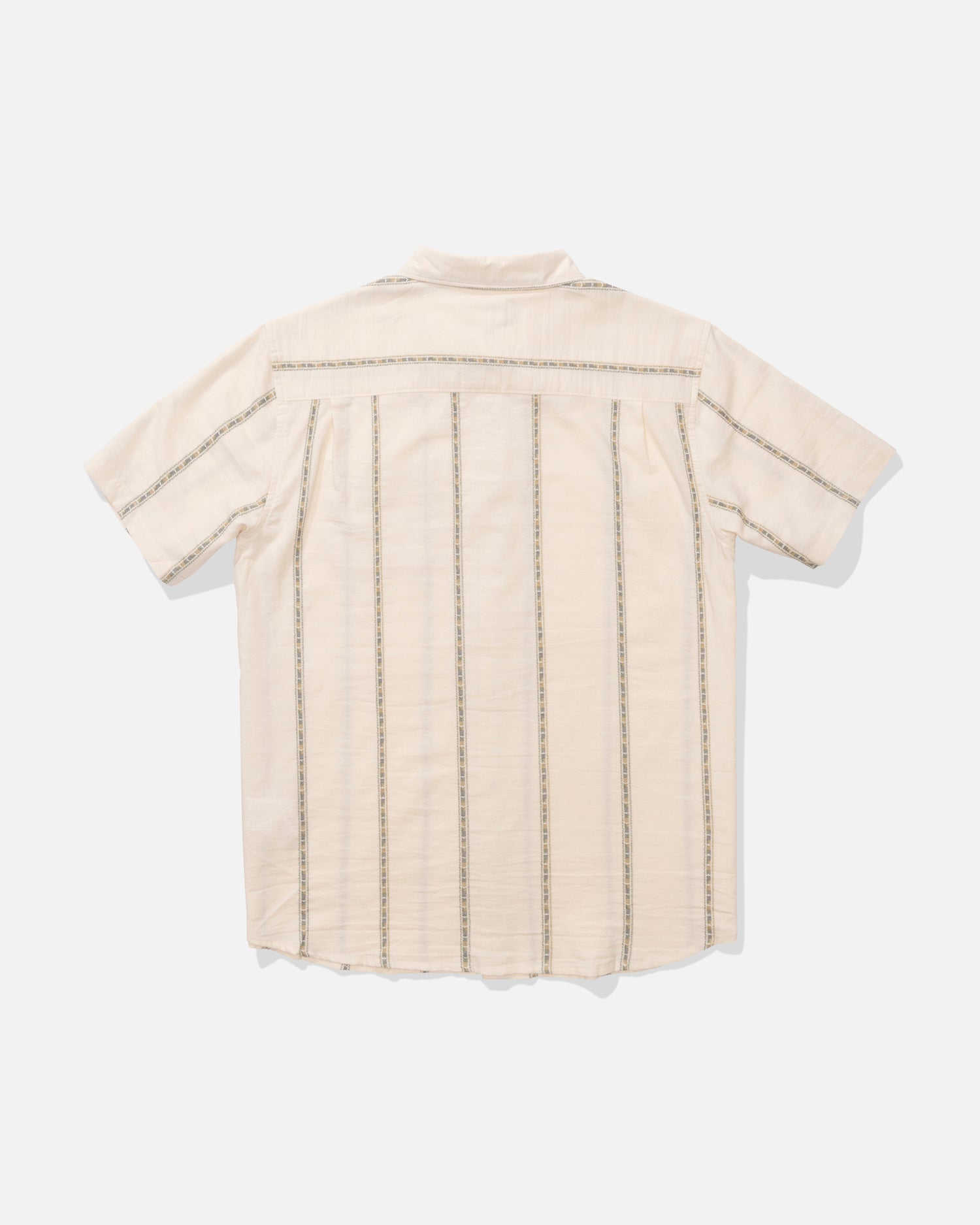 Back view of the Parker Button Up - Natural. 
