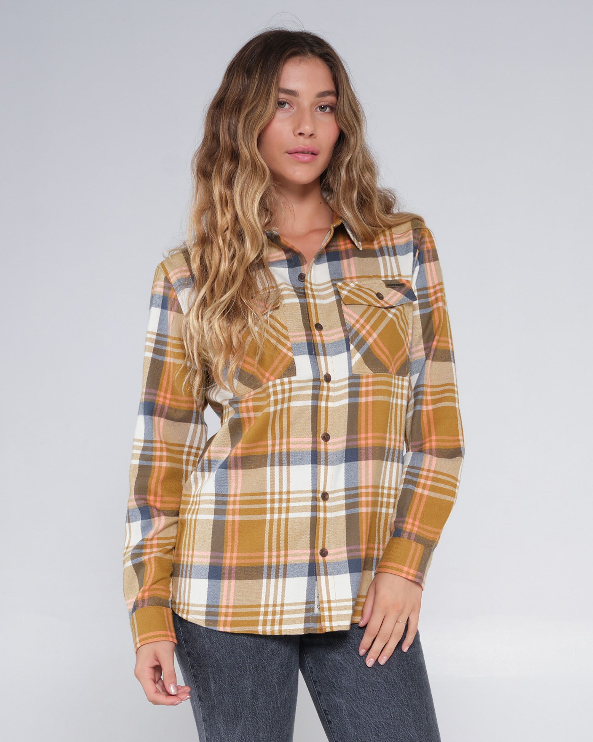 LONG HAUL FLANNEL - Gold – Salty Crew