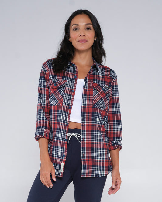 front view of Long Haul Spiced Flannel