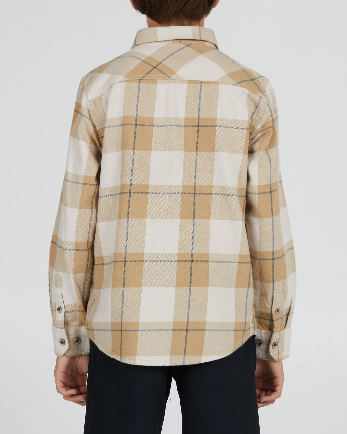 On body back of the First Light Boys Peyote L/S Flannel