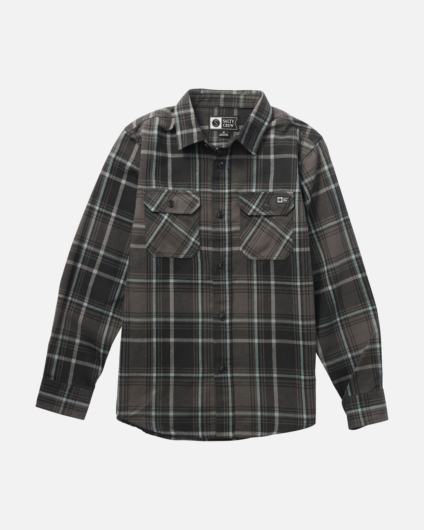 front view of Daybreak Boys Black Flannel