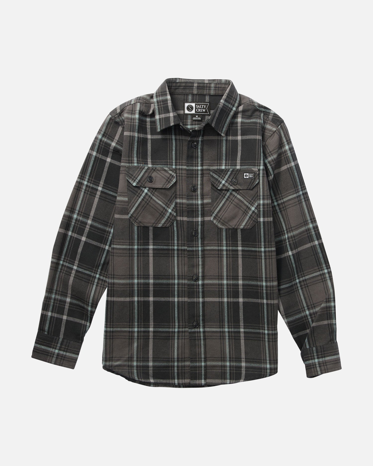 front view of Daybreak Boys Black Flannel