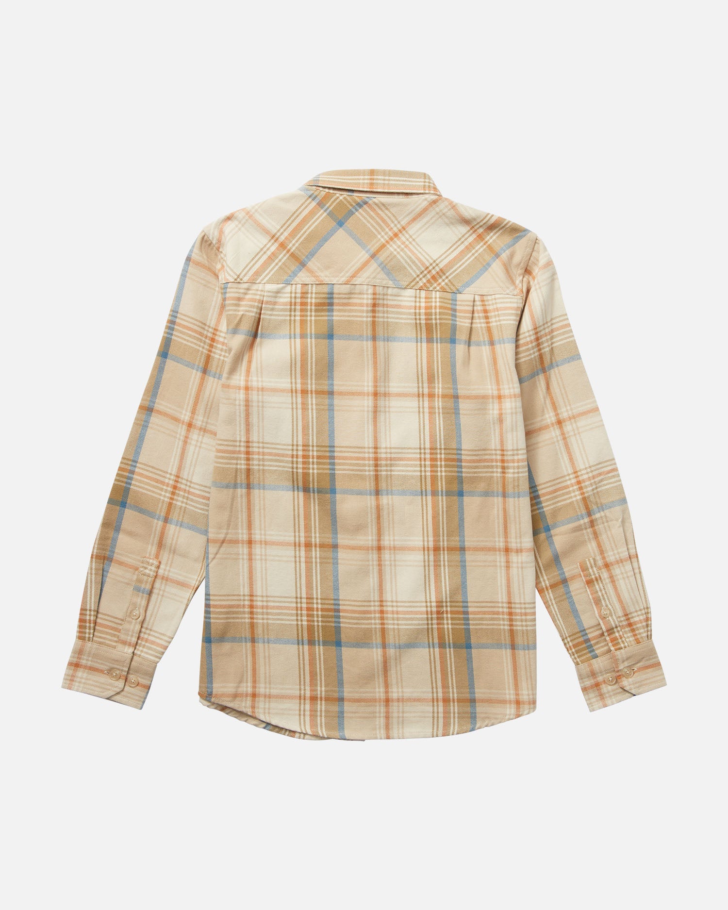 back view of Daybreak Boys Sandstone Flannel