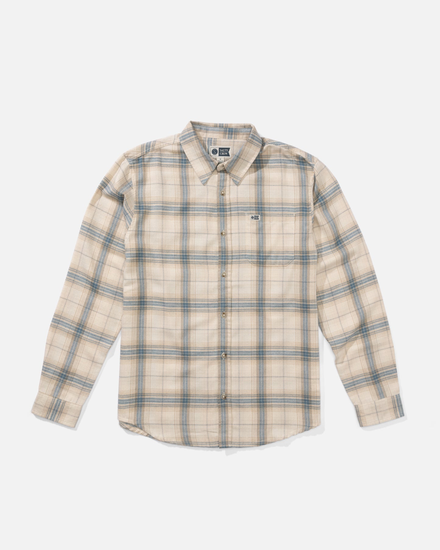 Front view of the Early Bird Flannel - Birch. 