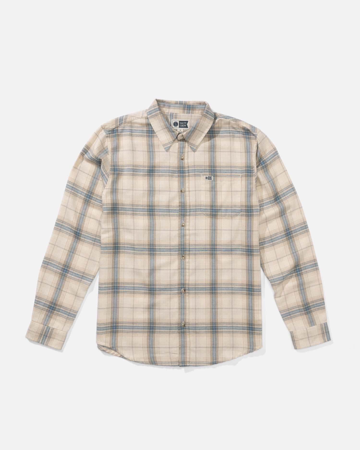 Front view of the Early Bird Flannel - Birch. 