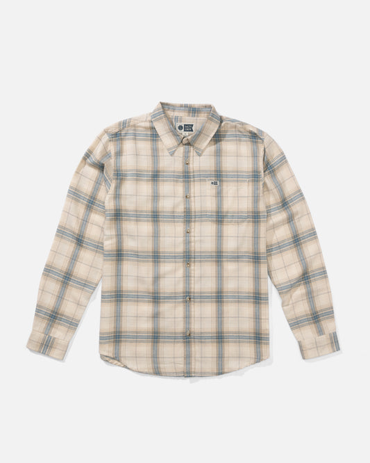 Front view of the Early Bird Flannel - Birch. 