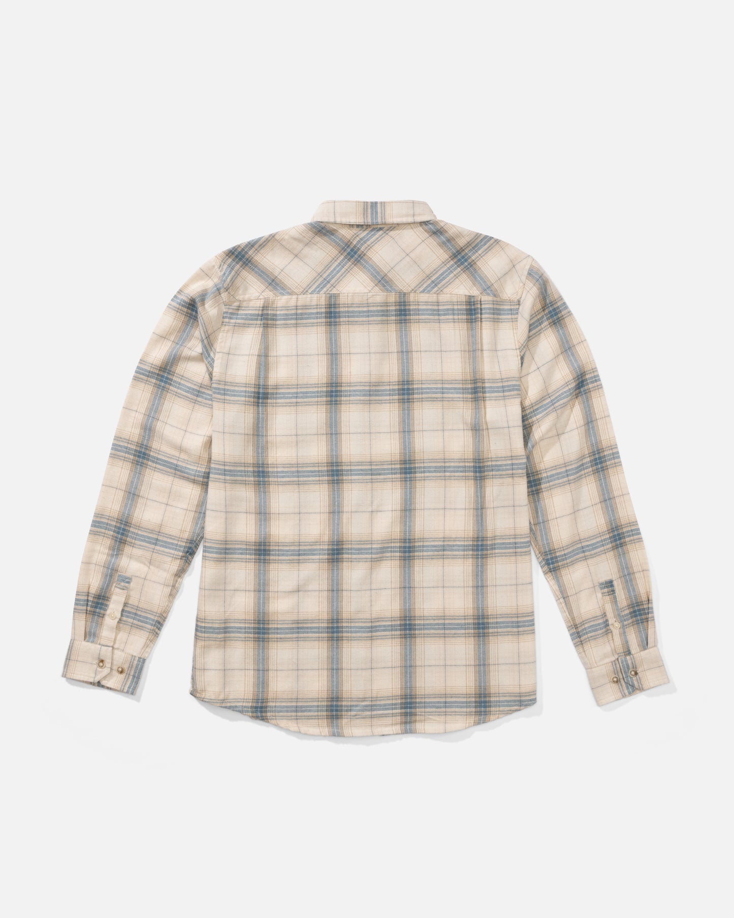 Back view of the Early Bird Flannel - Birch. 