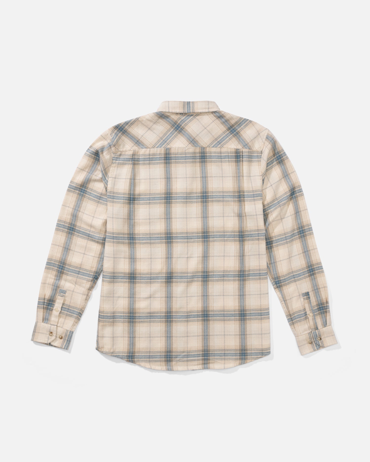 Back view of the Early Bird Flannel - Birch. 