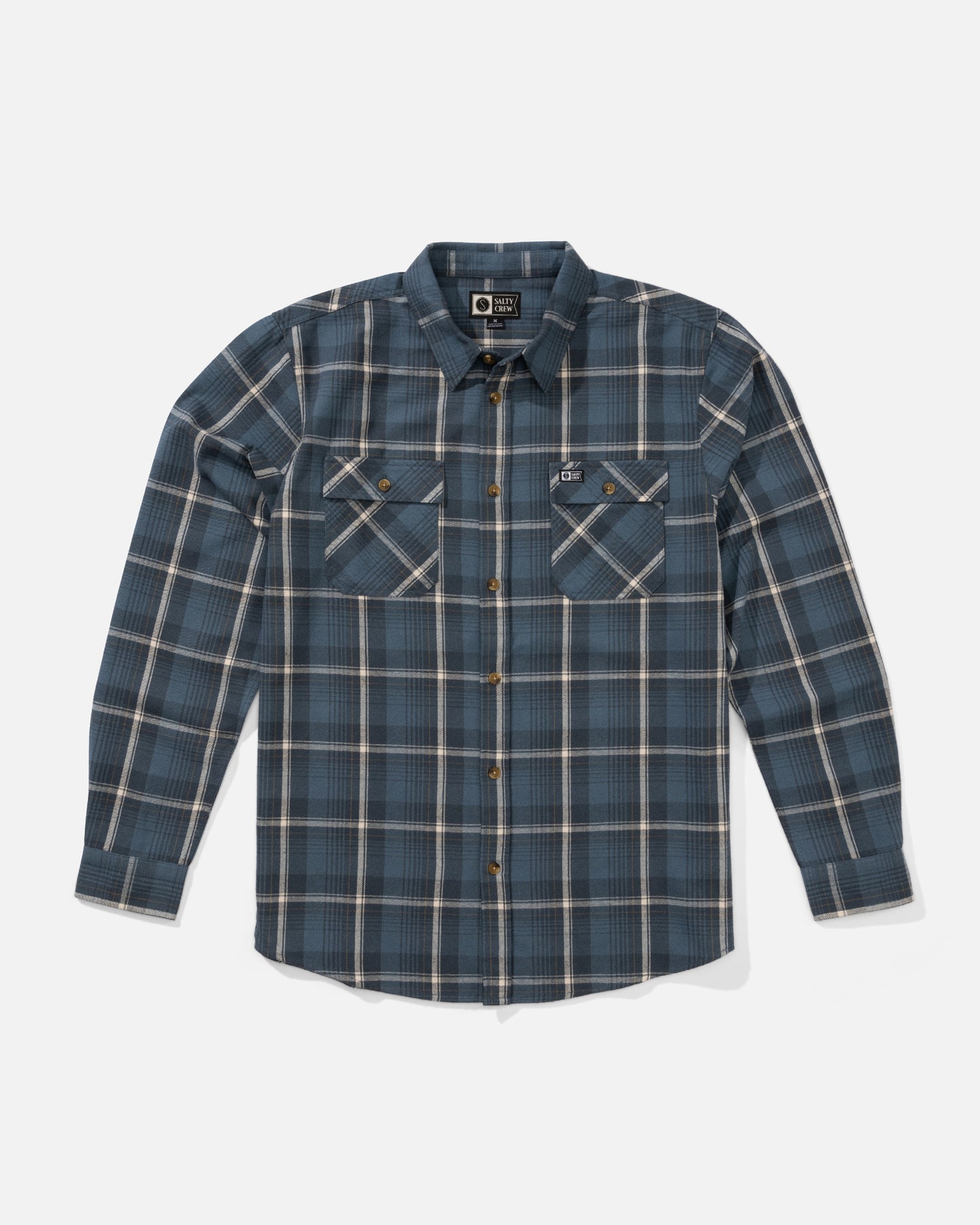 Front view of the Daybreak Flannel - Channel Blue. 