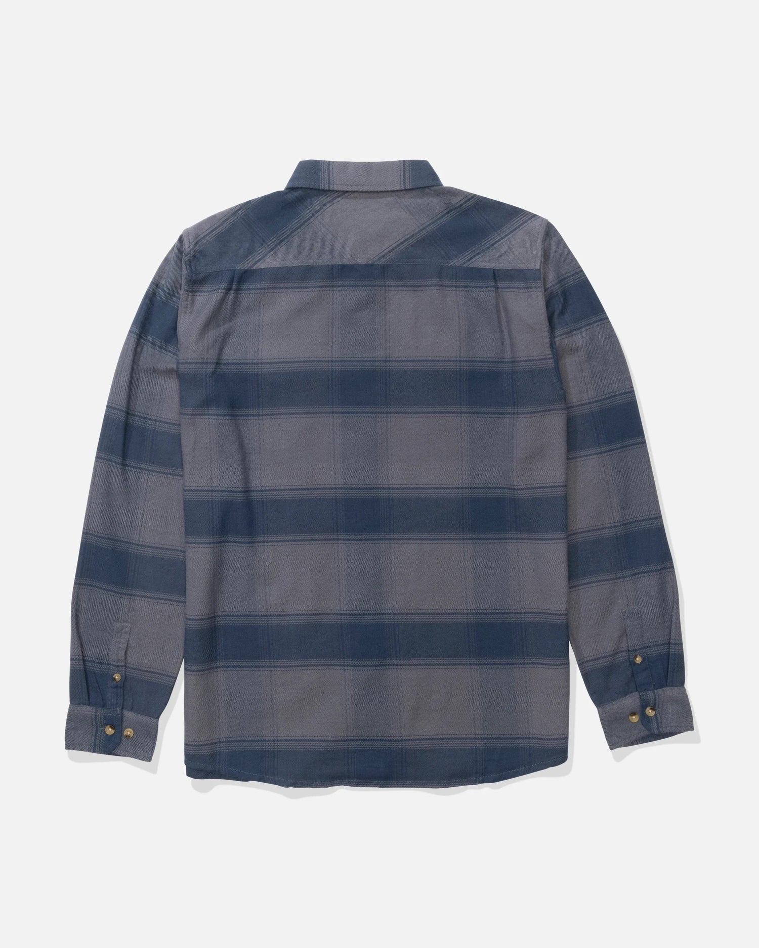Back view of the Daybreak Flannel - Midnight Navy. 