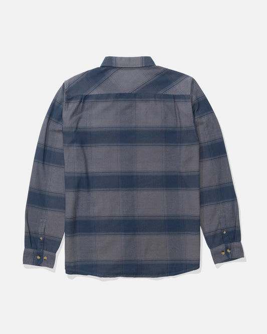 Back view of the Daybreak Flannel - Midnight Navy. 