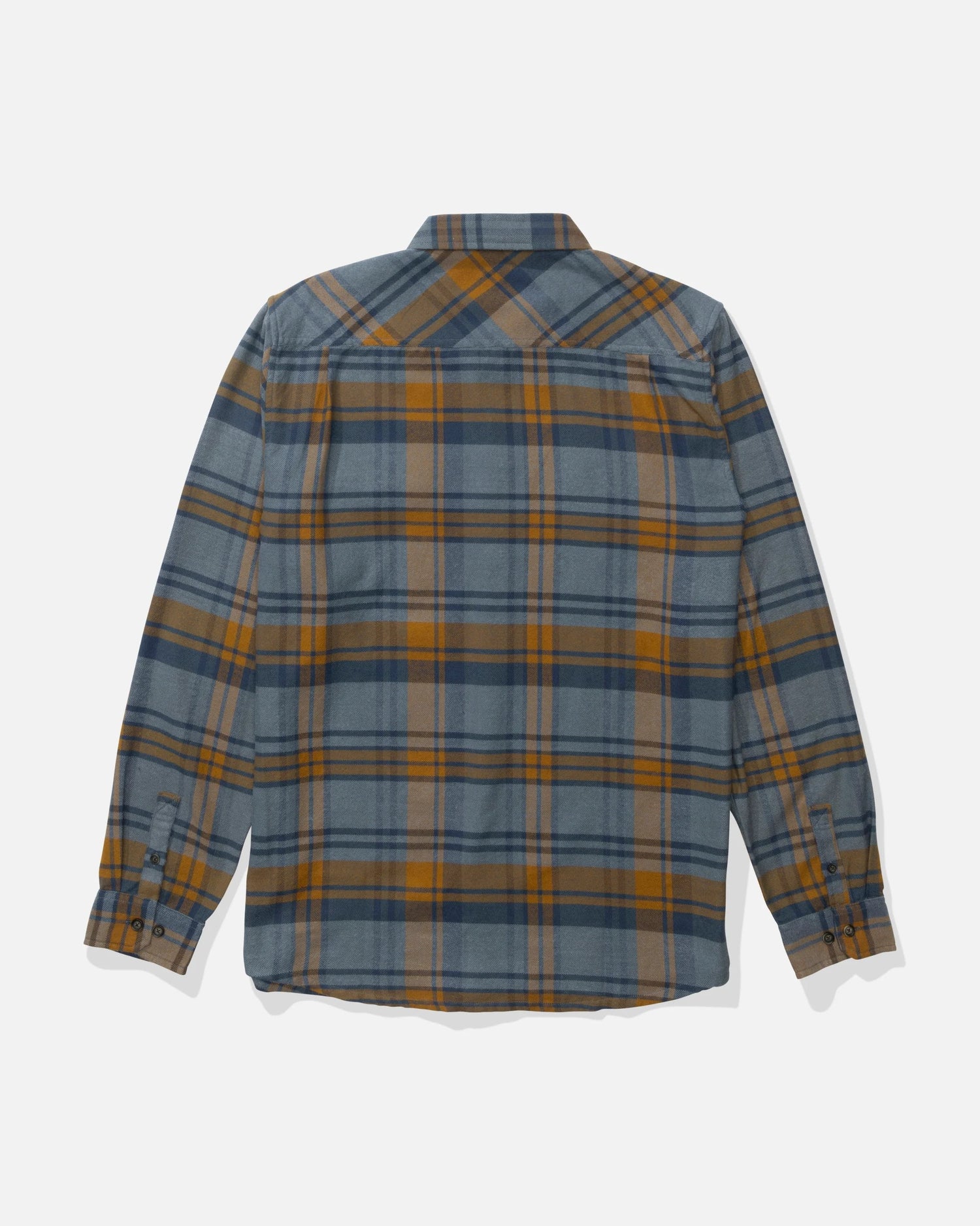 Back view of the Daybreak Flannel - Washed Green. 