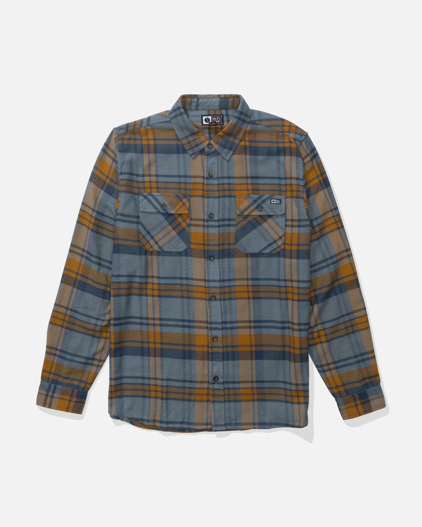 Front view of the Daybreak Flannel - Washed Green. 