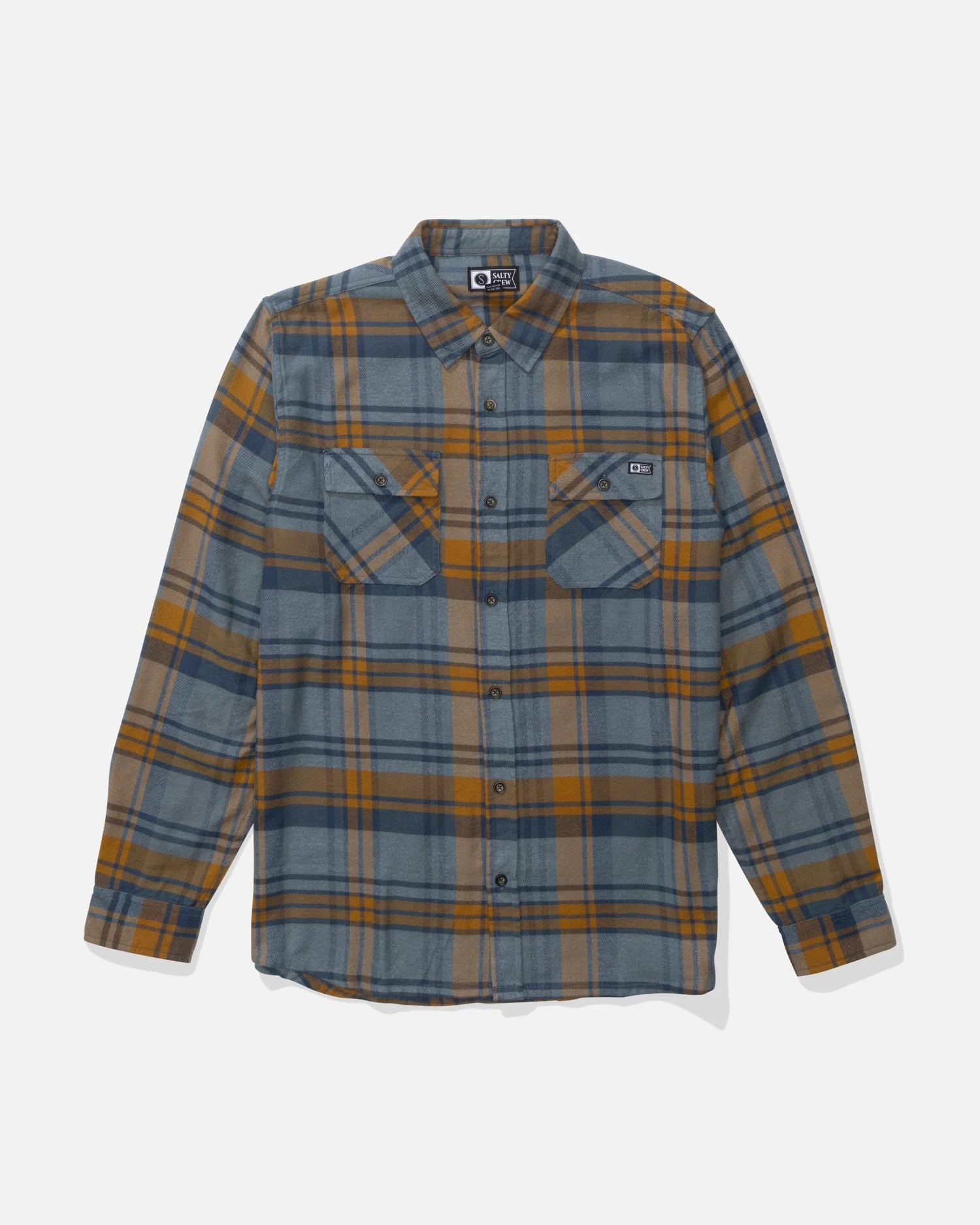 Front view of the Daybreak Flannel - Washed Green. 