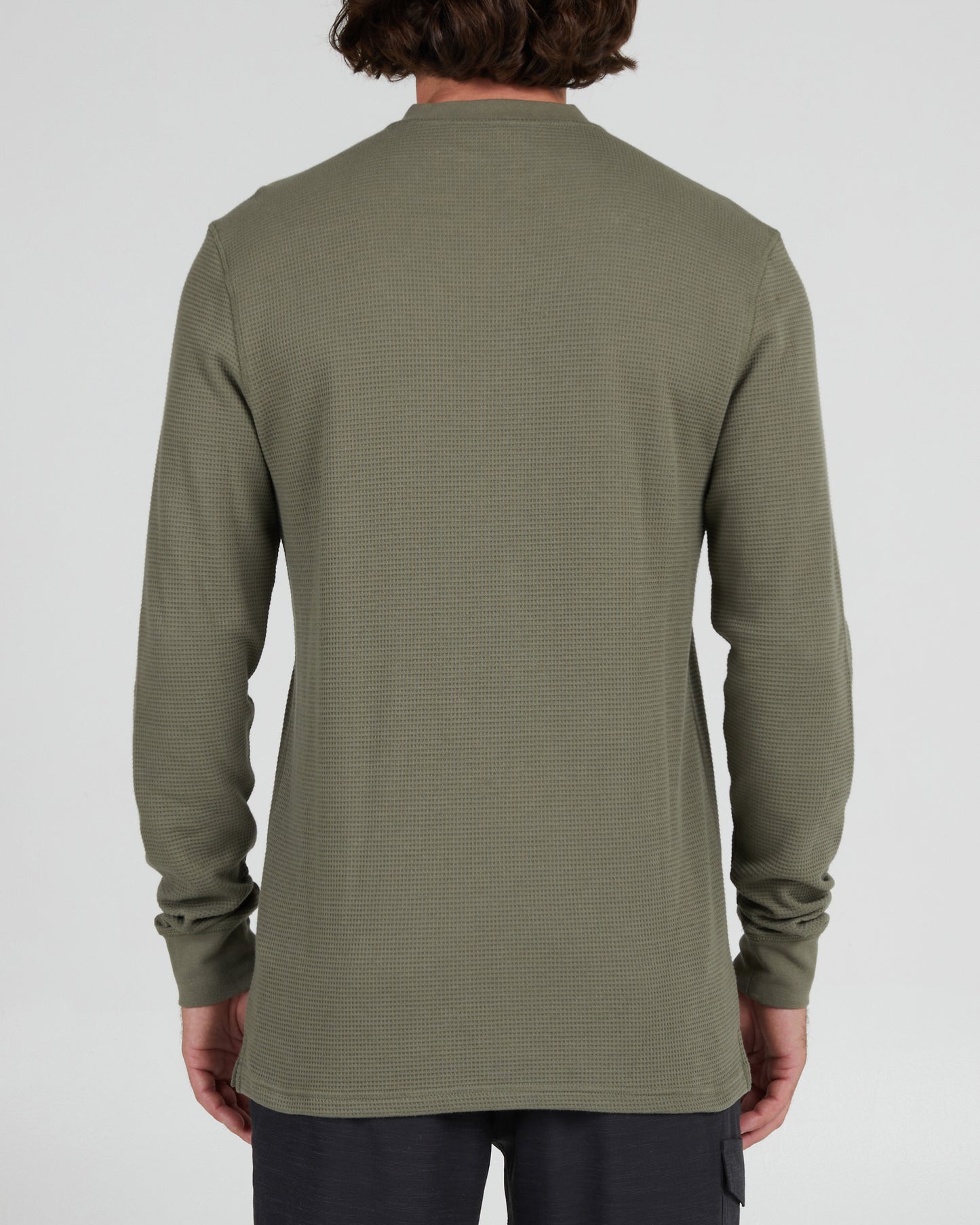 back view of Daybreak 2 Olive L/S Thermal