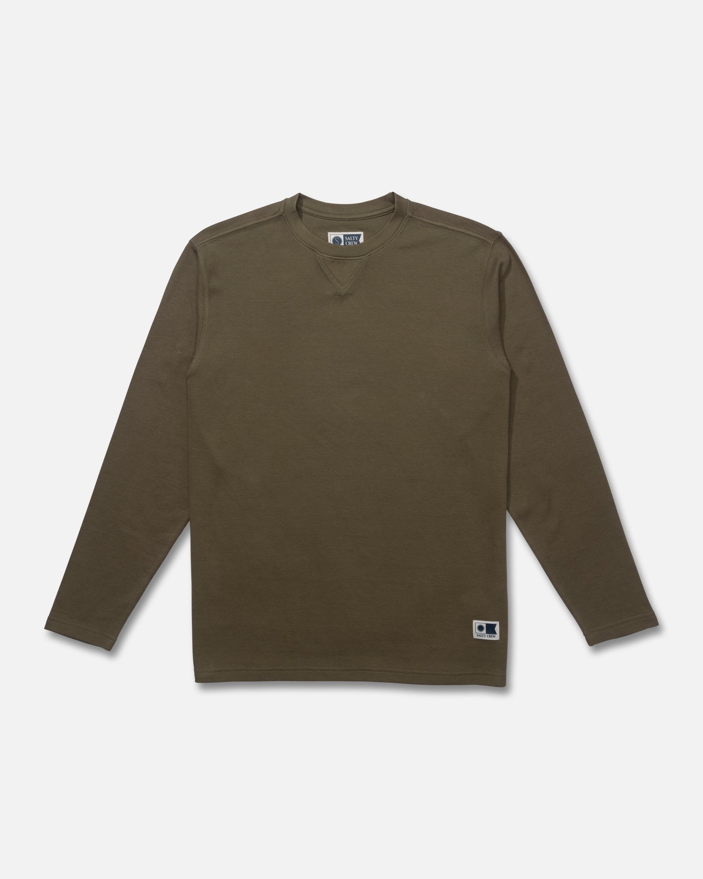 Front view of the Cast Off Long Sleeve Thermal - Four Leaf Clover. 