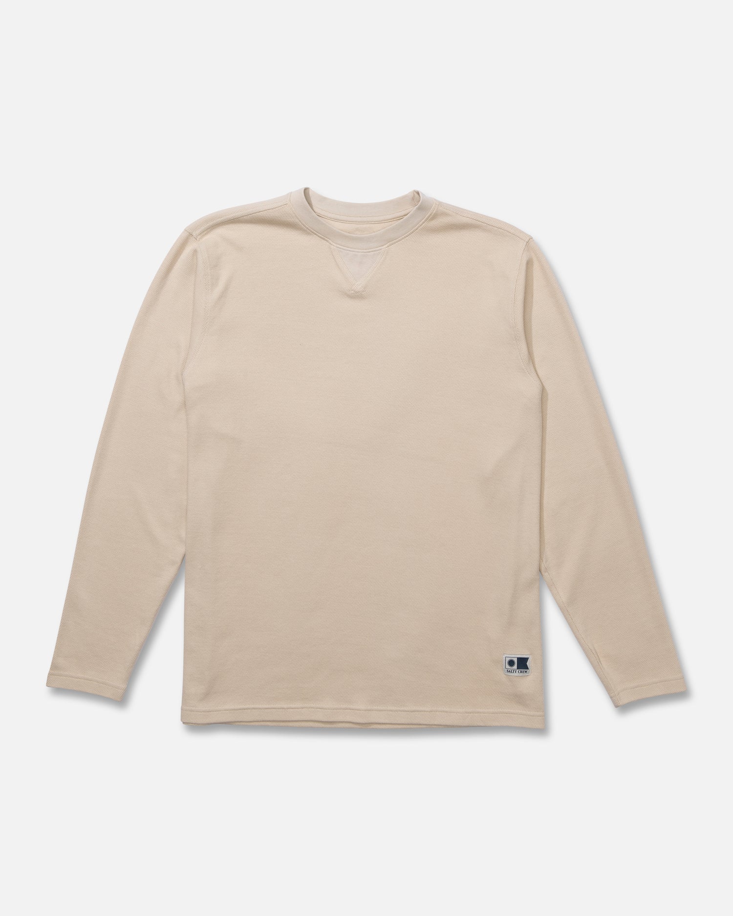 Front view of the Cast Off Long Sleeve Thermal - Natural. 