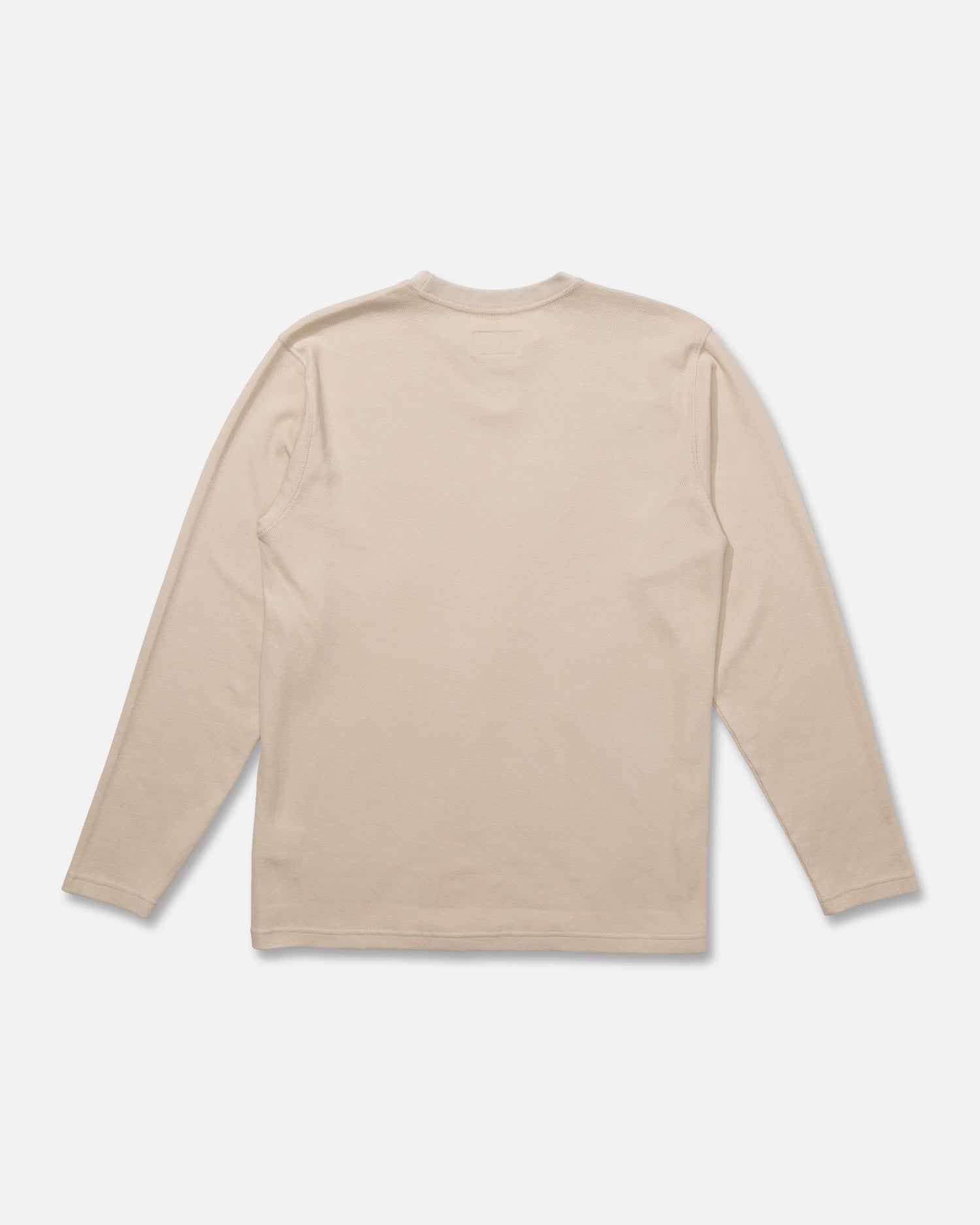 Back view of the Cast Off Long Sleeve Thermal - Natural. 