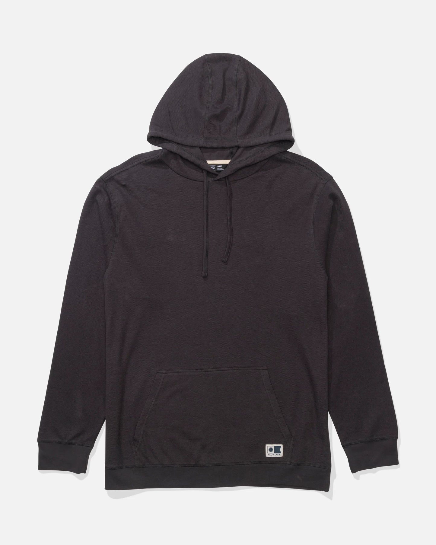 Front view of the Cast Off Thermal Hood - Black. 