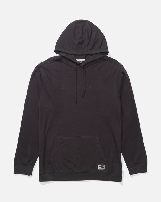 Front view of the Cast Off Thermal Hood - Black. 