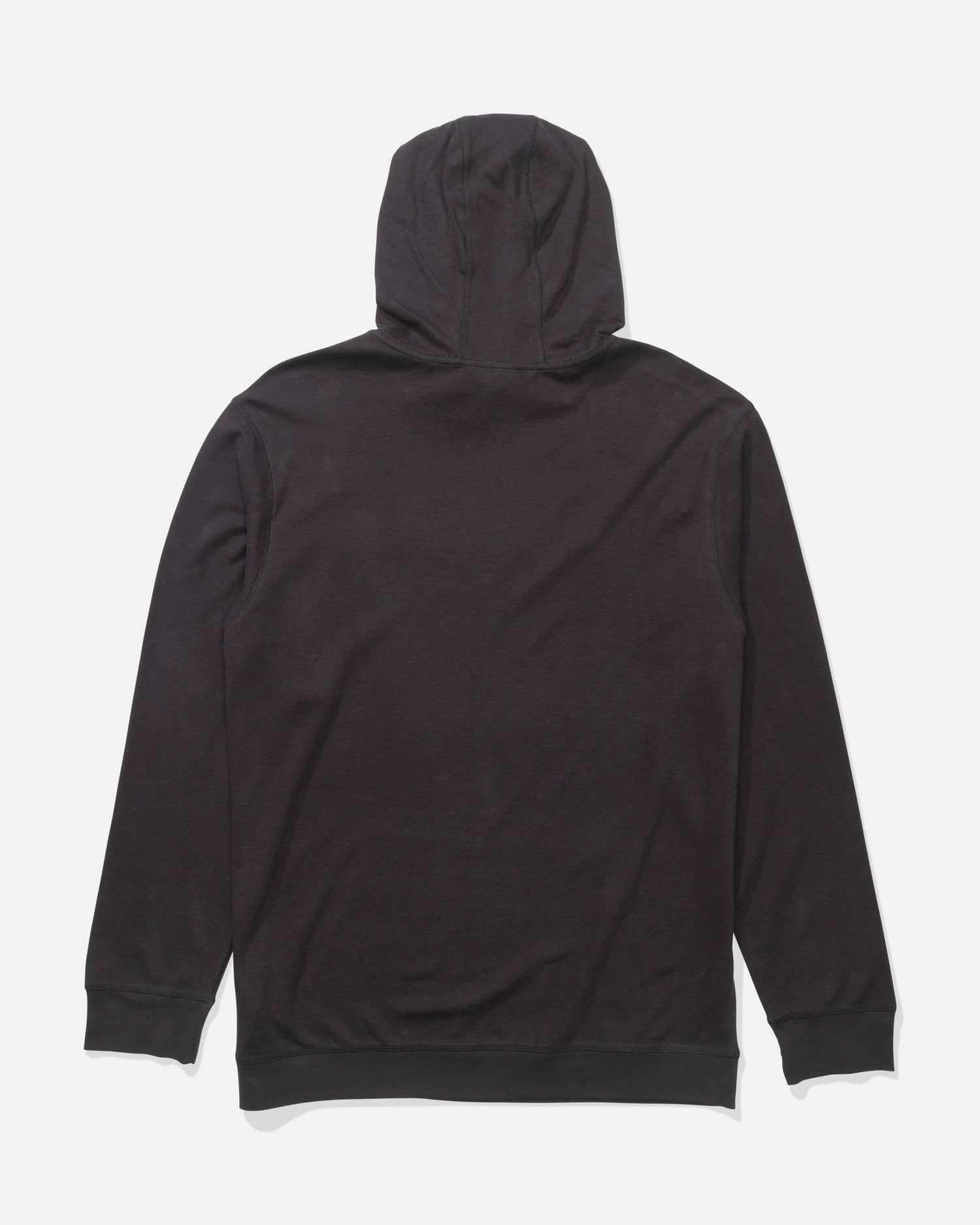 Back view of the Cast Off Thermal Hood - Black. 