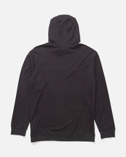 Back view of the Cast Off Thermal Hood - Black. 