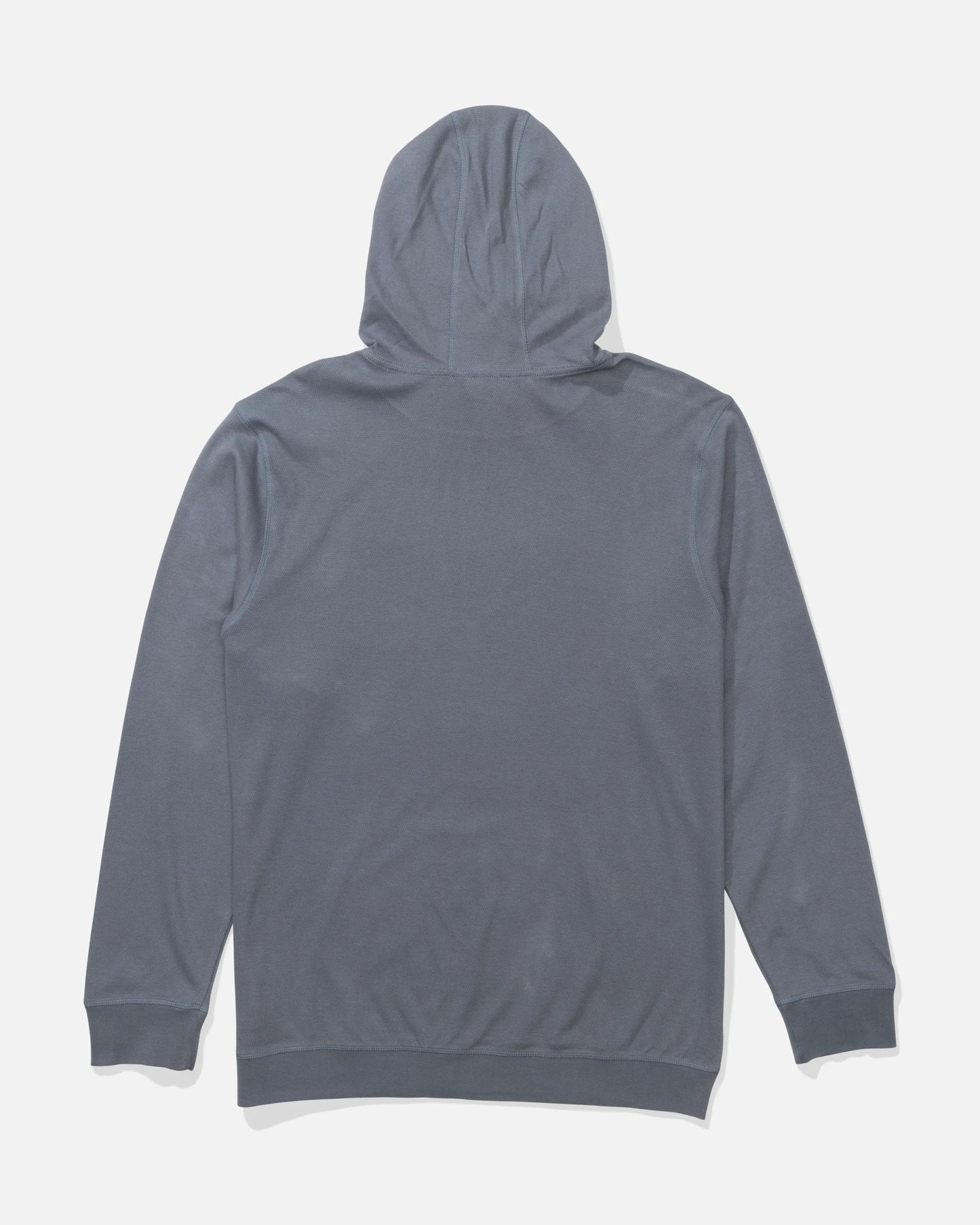 Back view of the Cast Off Thermal Hood - Monument. 