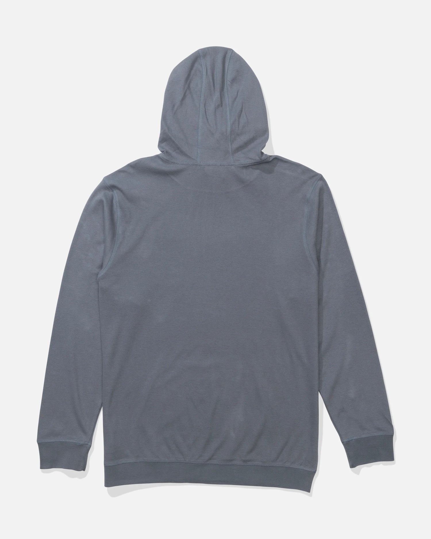 Back view of the Cast Off Thermal Hood - Monument. 