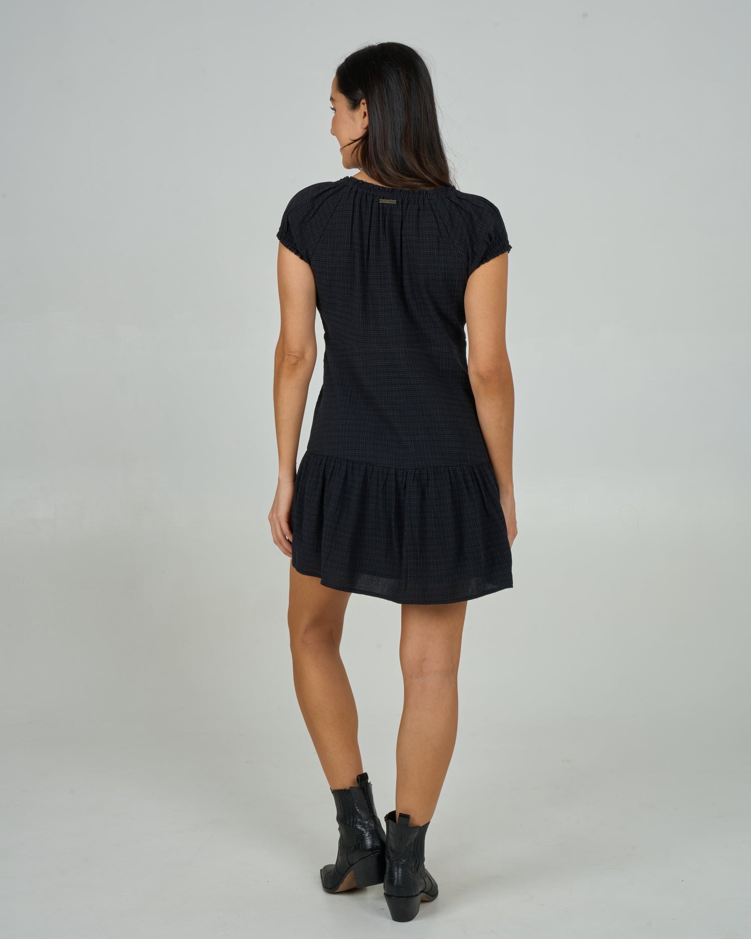 Back view of the Coastal Dress - Black. 
