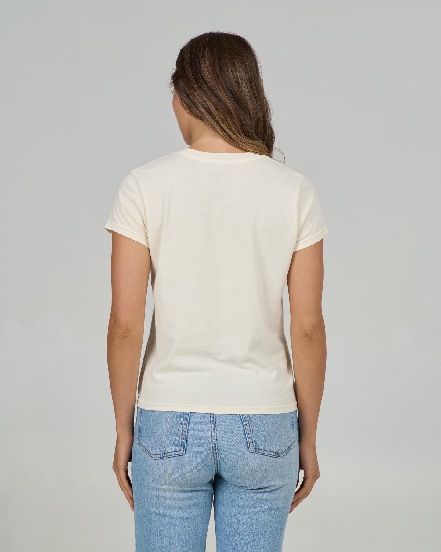 Back view of the Truck Stop Modern Tee - Off White.