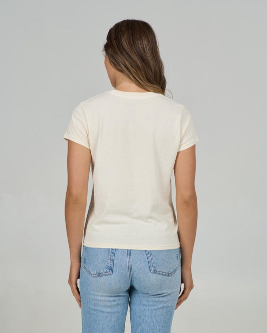 Back view of the Truck Stop Modern Tee - Off White.