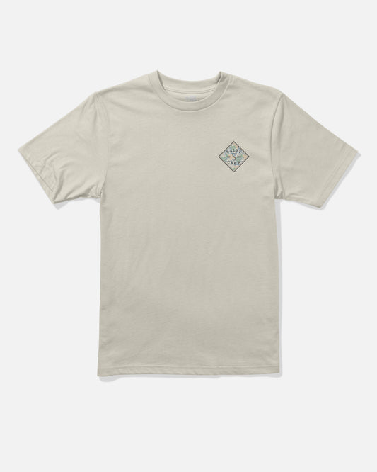 Front view of the Tippet Fill Boys Tee - Bone. 
