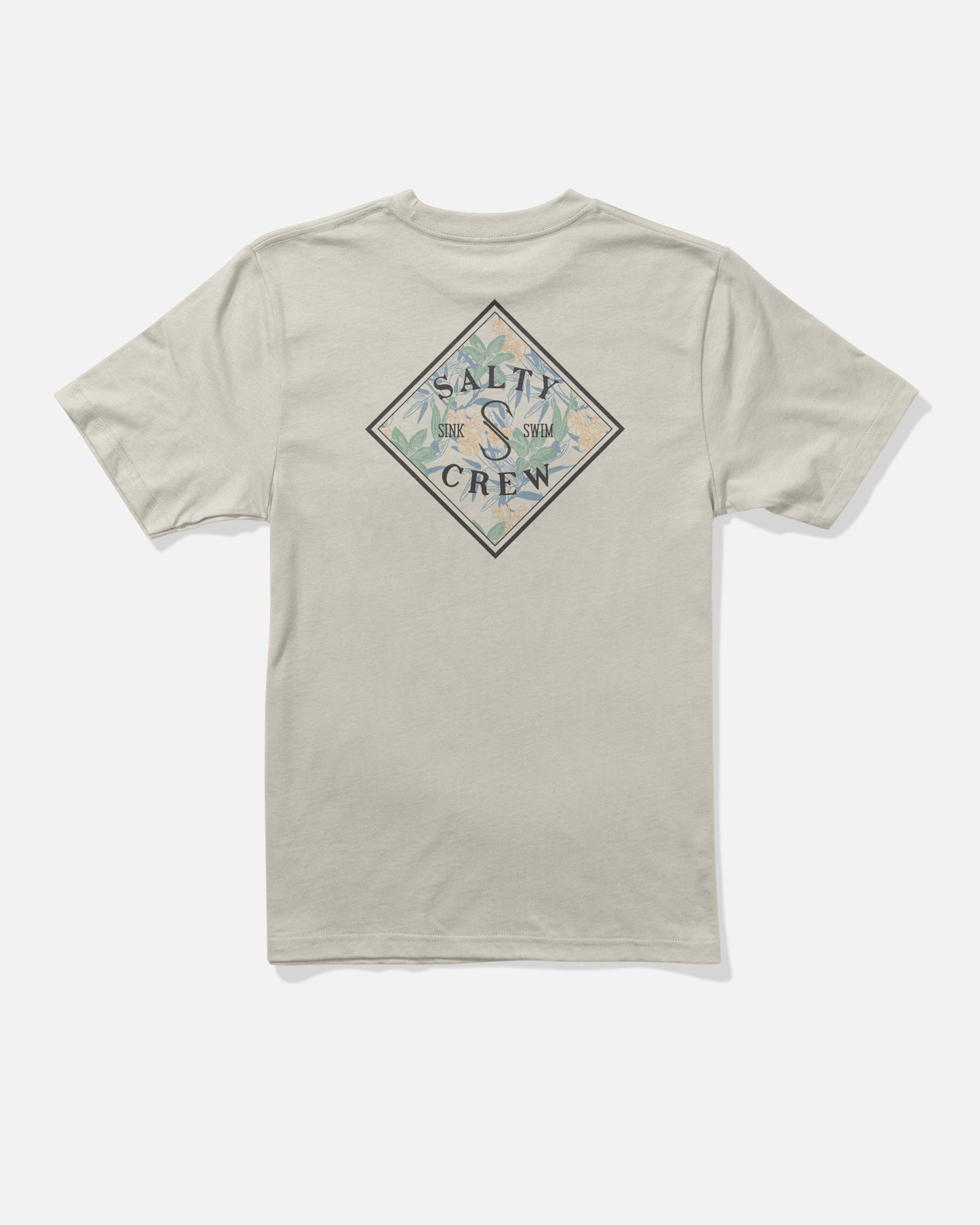 Back view of the Tippet Fill Boys Tee - Bone. 