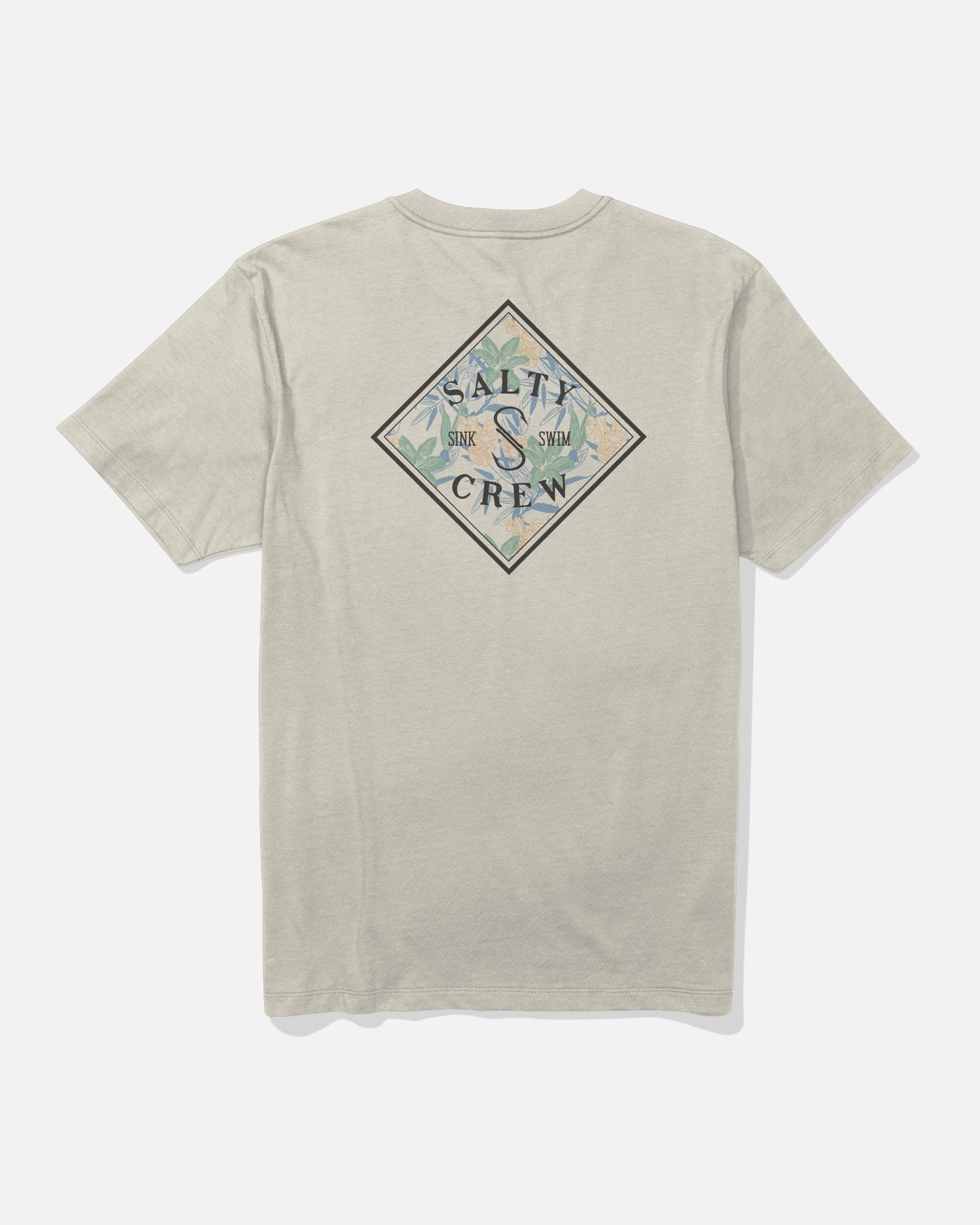 Back view of the Tippet Fill Crew Tee - Bone. 
