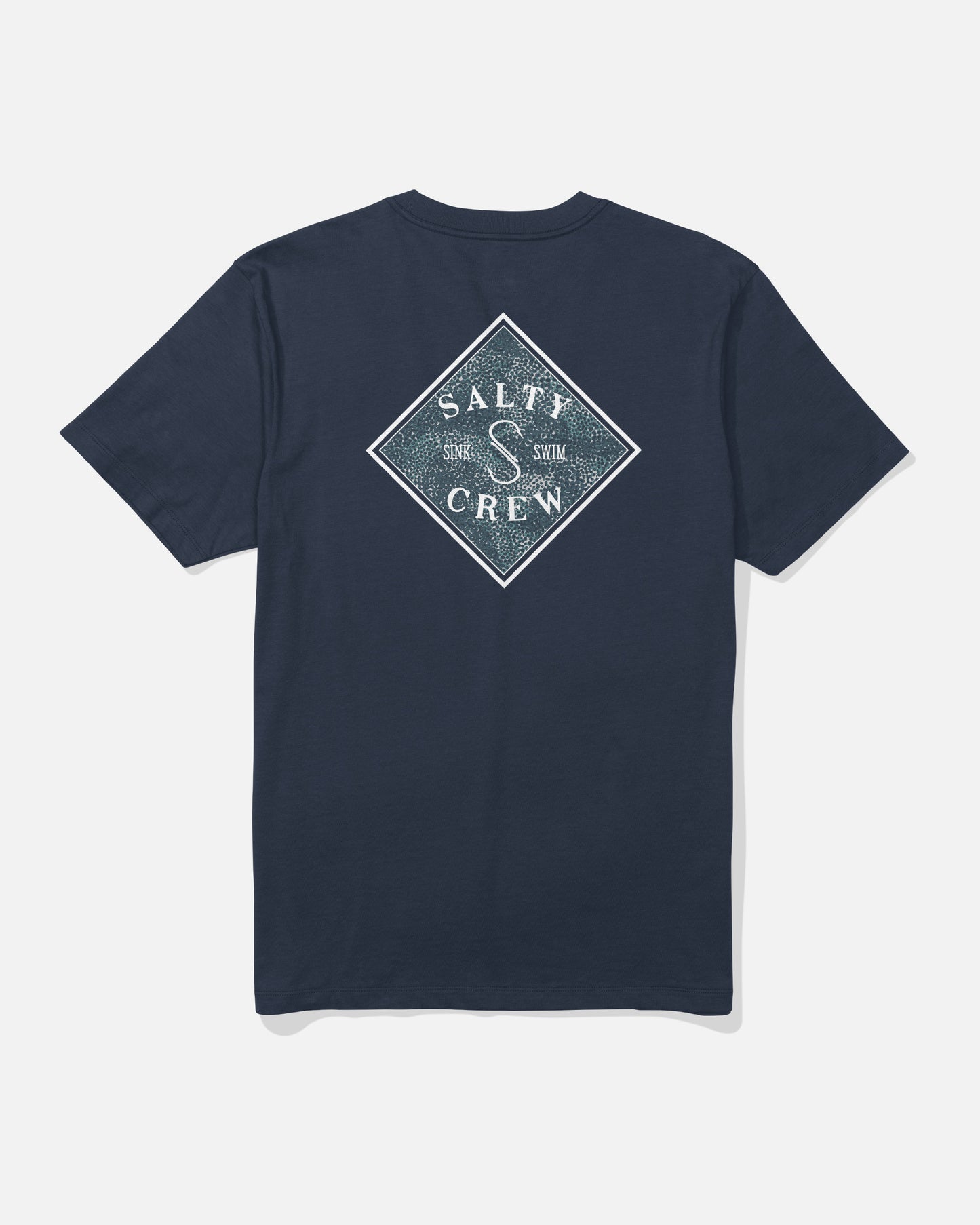Back view of the Tippet Fill Crew Tee - Navy. 