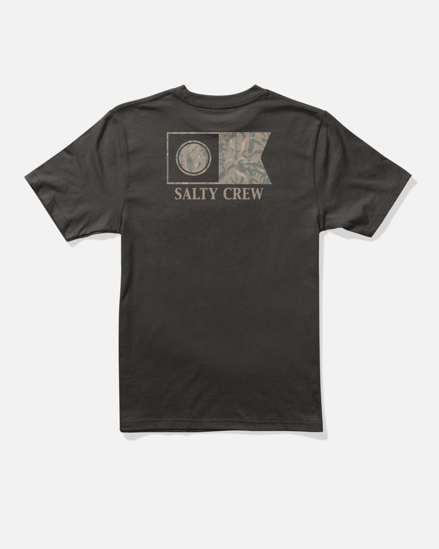 Back view of the Flagship Fill Boys Tee - Black. 