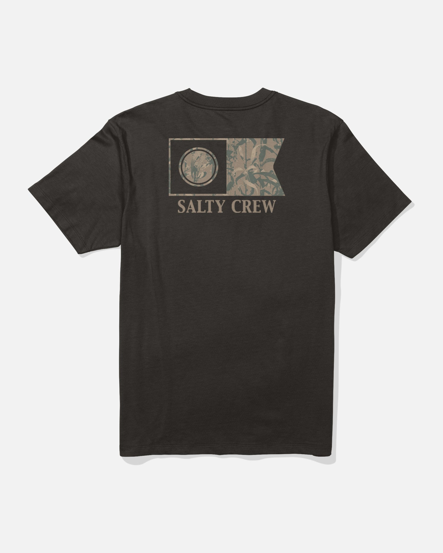 Back view of the Flagship Tee - Black. 