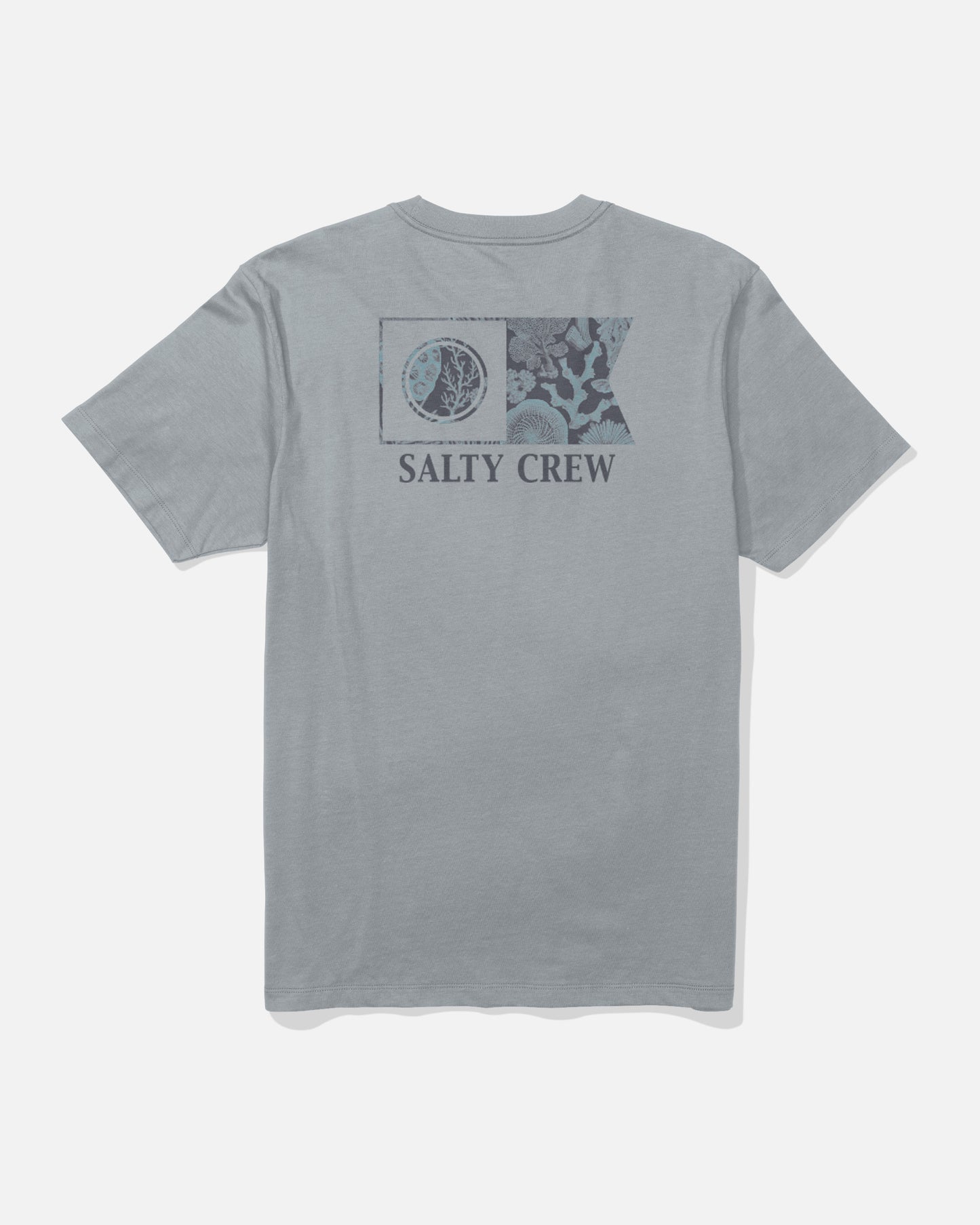 Back view of the Flagship Tee - Quarry. 