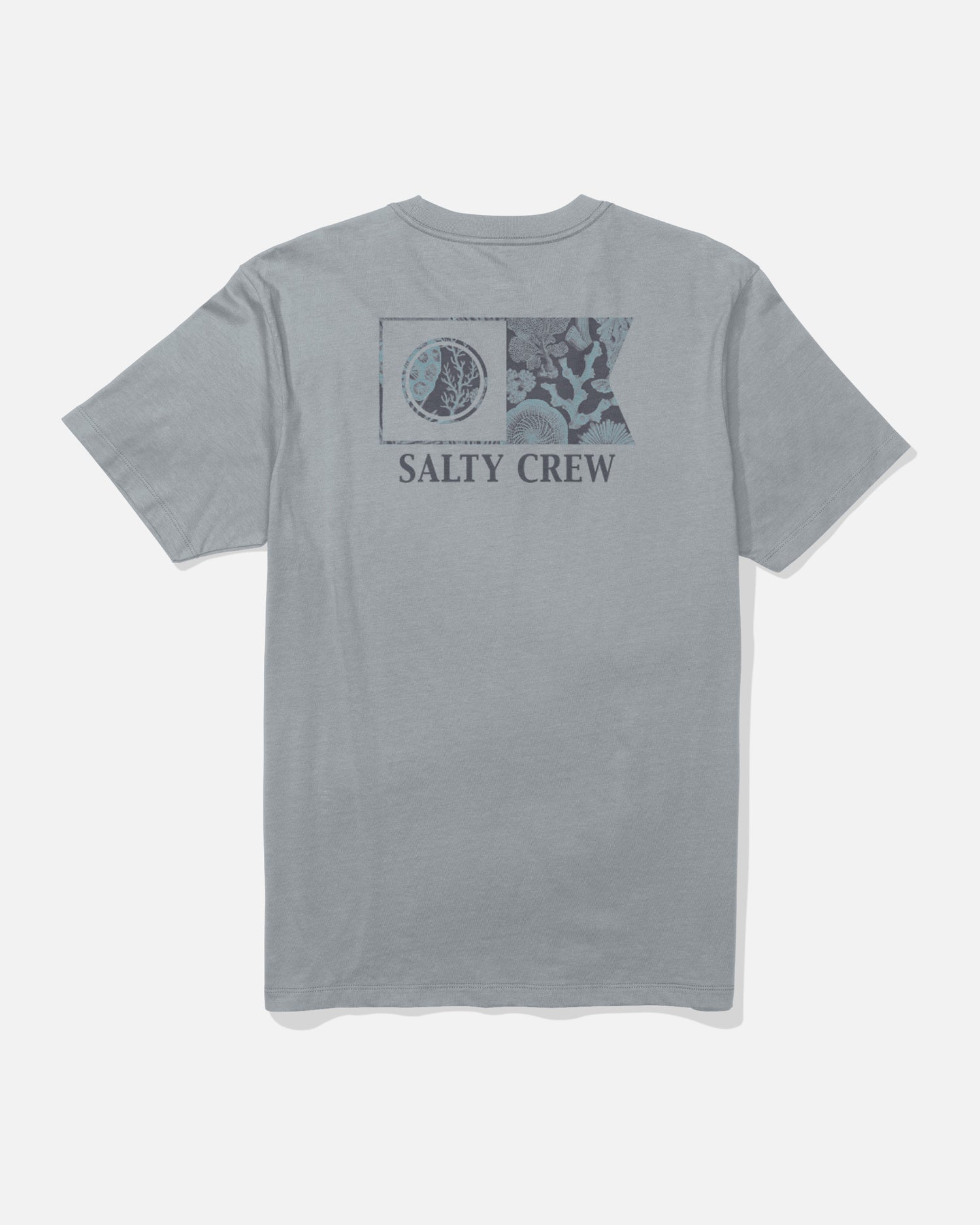 Back view of the Flagship Tee - Quarry. 