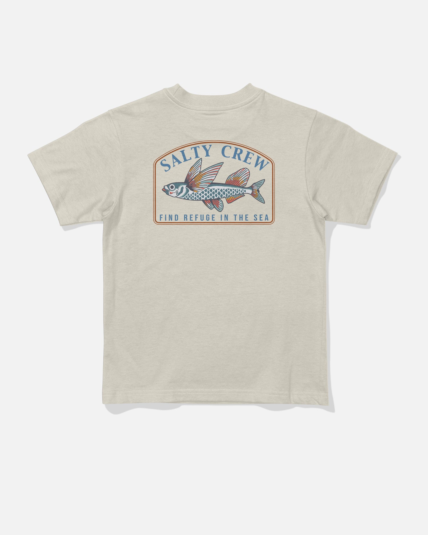 Back view of the Fly Home Toddler Tee - Bone. 