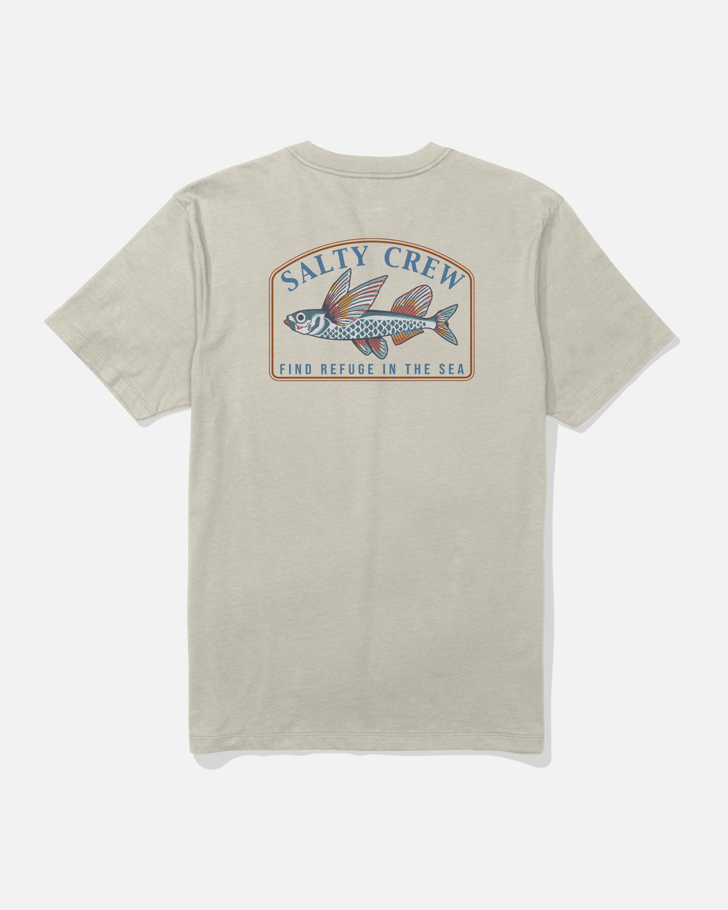 Back view of the Fly Home Tee - Bone. 