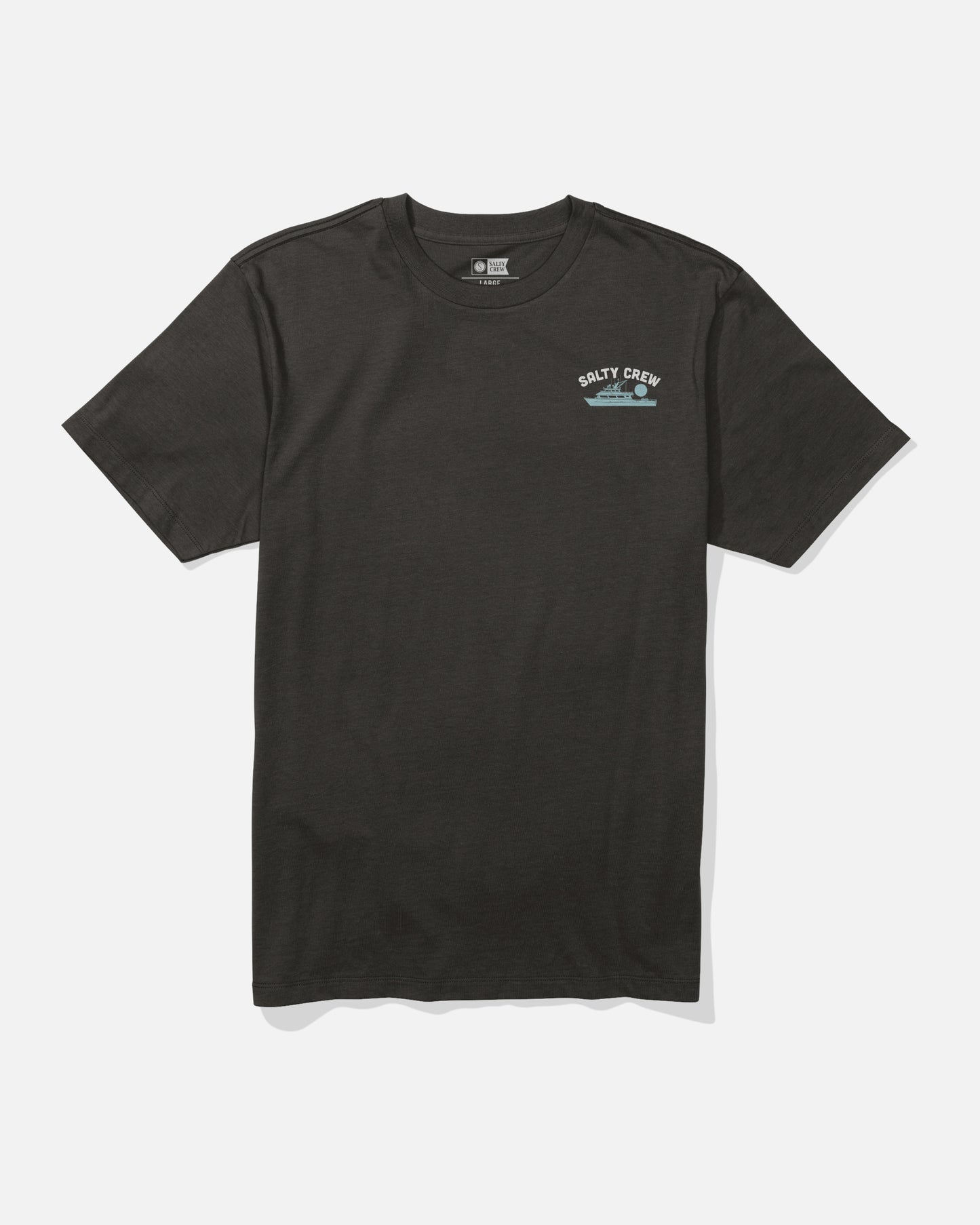 Front view of the Overnight Tee - Black. 