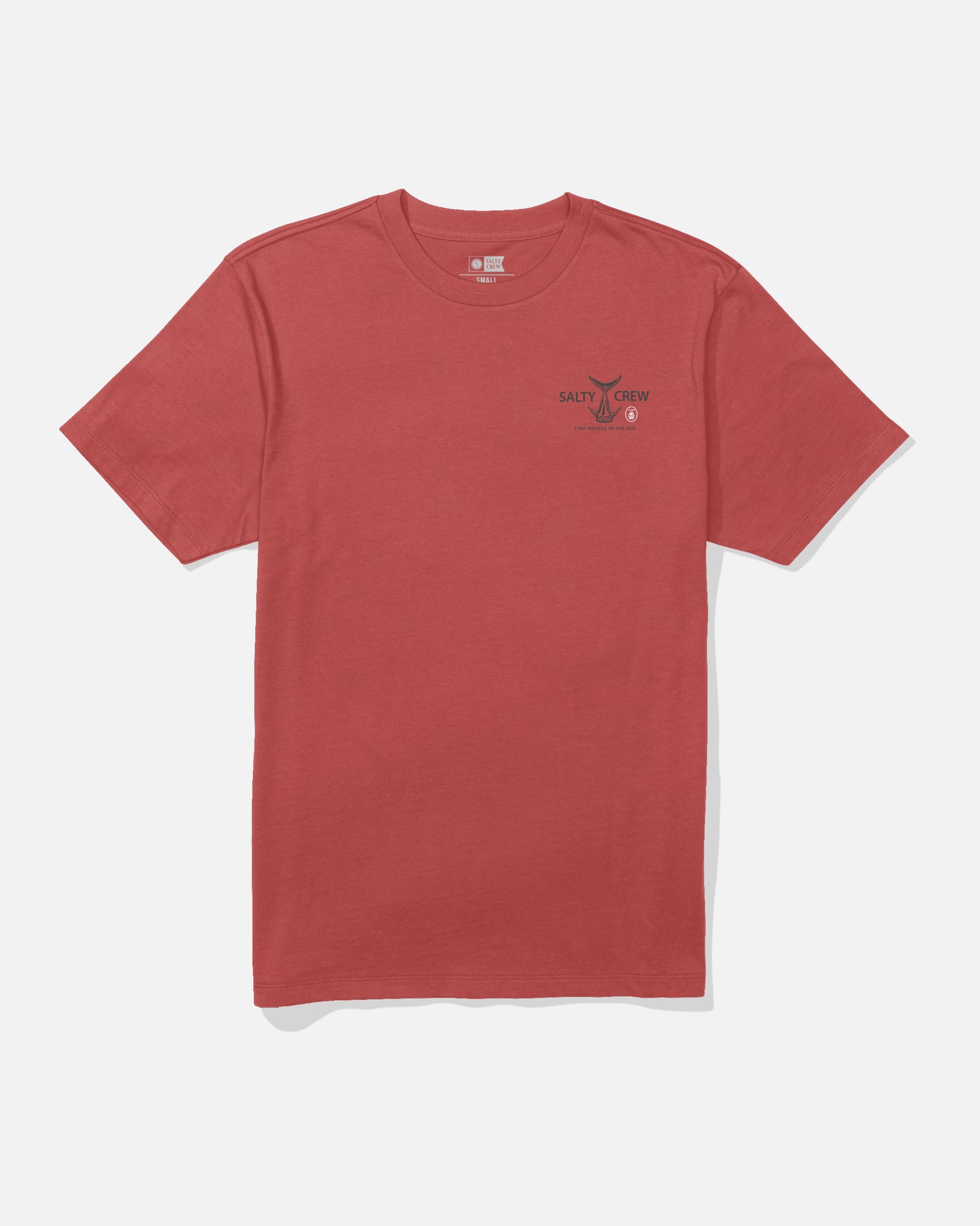 Front view of the Ichiban Tee - Washed Red. 