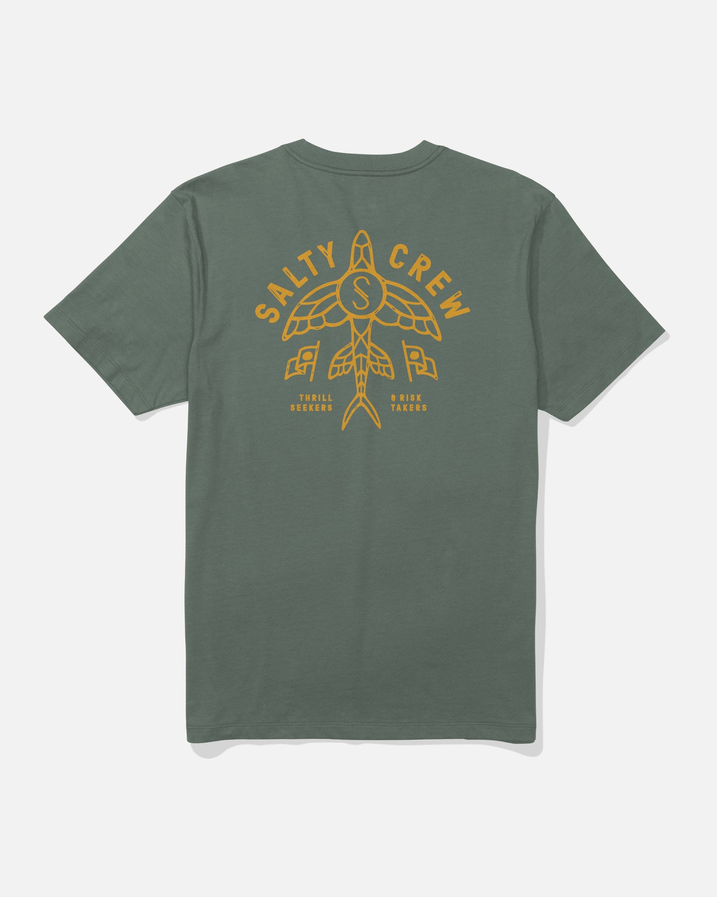 Back view of the Flyer Tee - Laurel Wreath. 