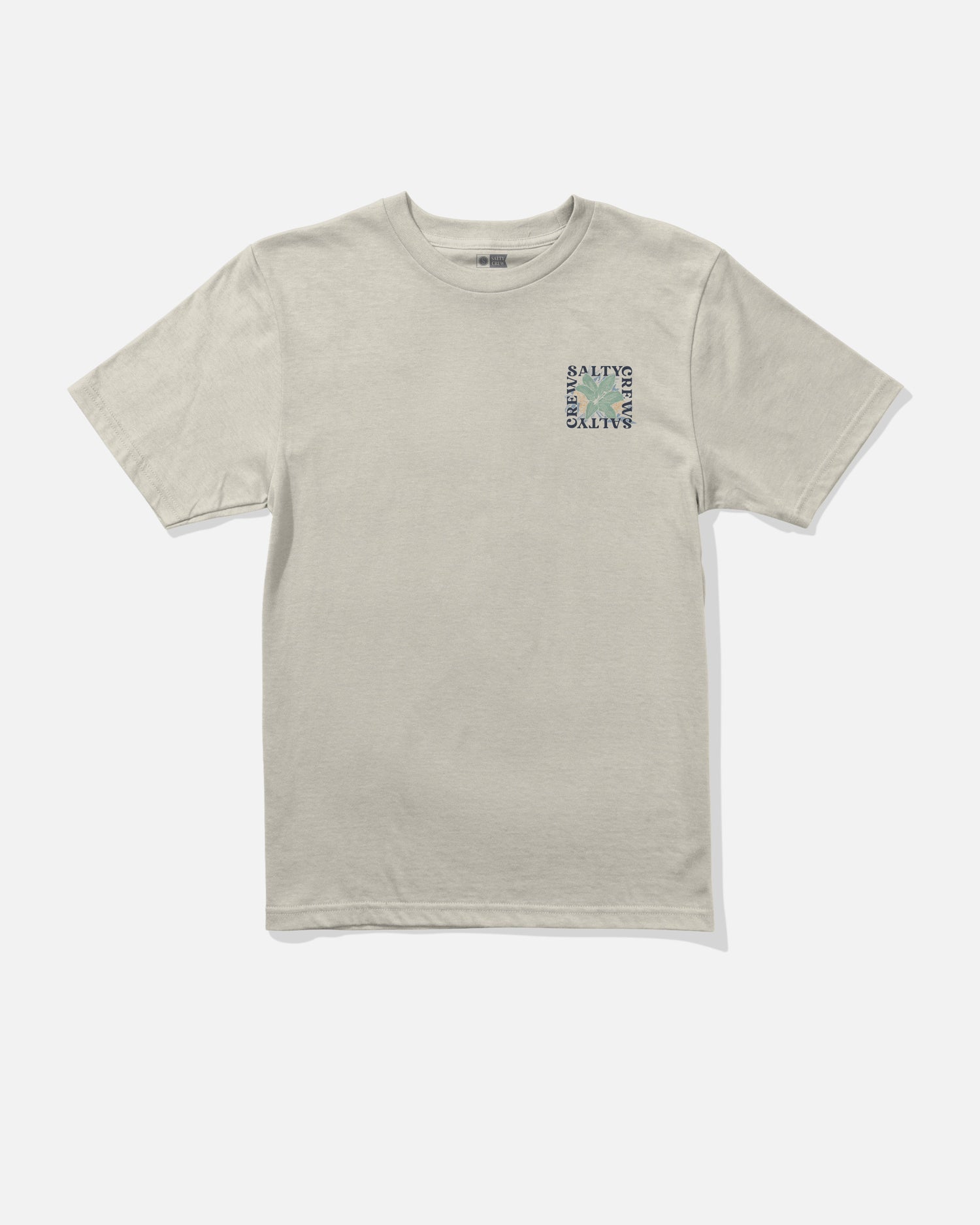 Front view of the Petal Boys Tee - Bone. 