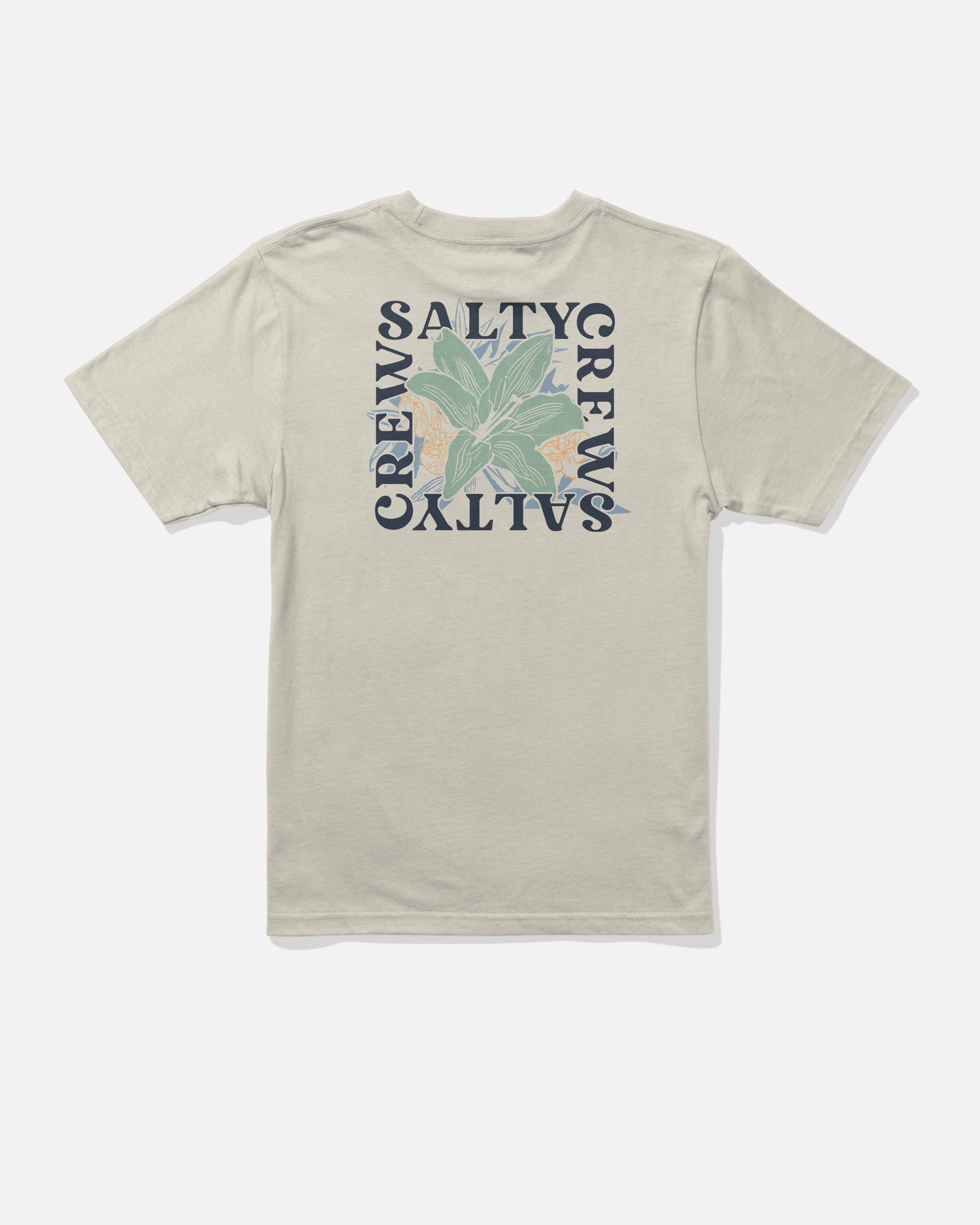 Back view of the Petal Boys Tee - Bone. 