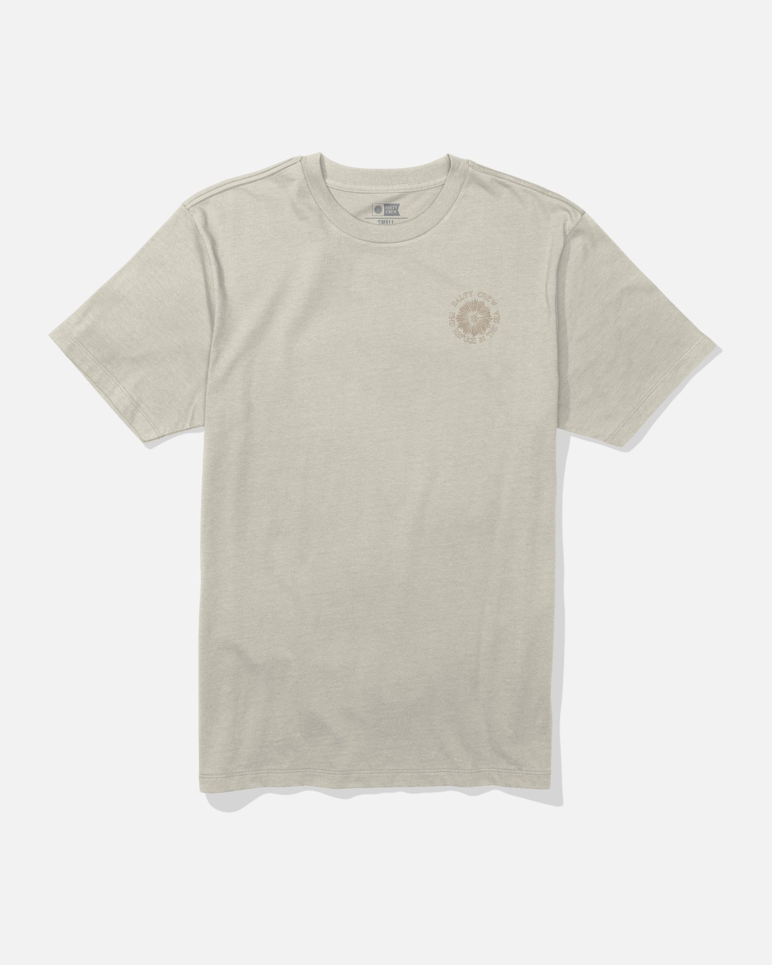 Front view of the Coral Head Tee - Bone. 