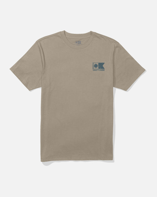 Front view of the Stitched Tee - Twig. 