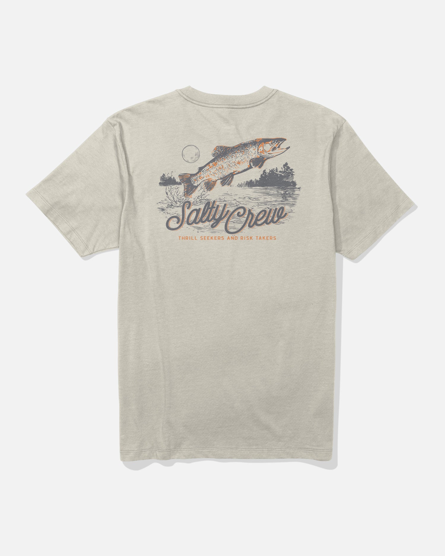 Back view of the Fish Fest Tee - Bone. 